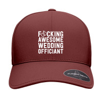 Fucking Awesome Wedding Officiant Gift For Men Minister Seamless Cap | Artistshot