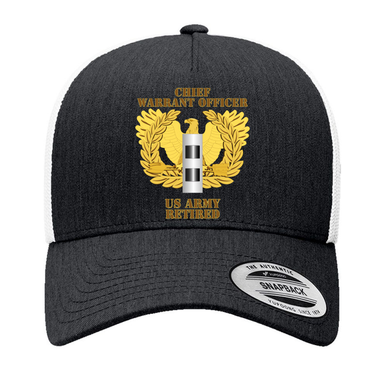 Emblem Warrant Officer Cw2 Retired Yupoong Trucker Cap by moonlight2270 | Artistshot