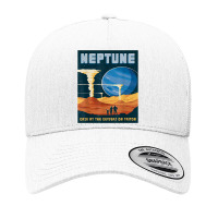 Retro Neptune Gaze At The Geysers On Triton Space Tourism T Shirt Yupoong Trucker Cap | Artistshot