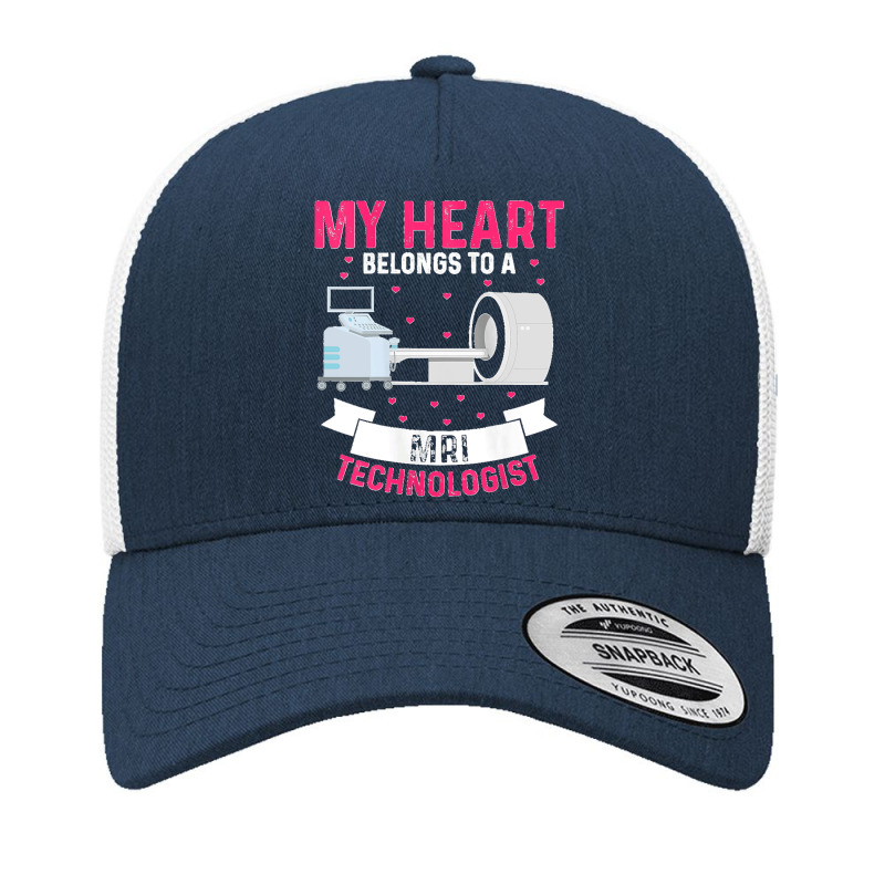 Womens My Heart Belongs To A Computer Technologist Radiologic Wife Tan Yupoong Trucker Cap by CharlesLCross | Artistshot