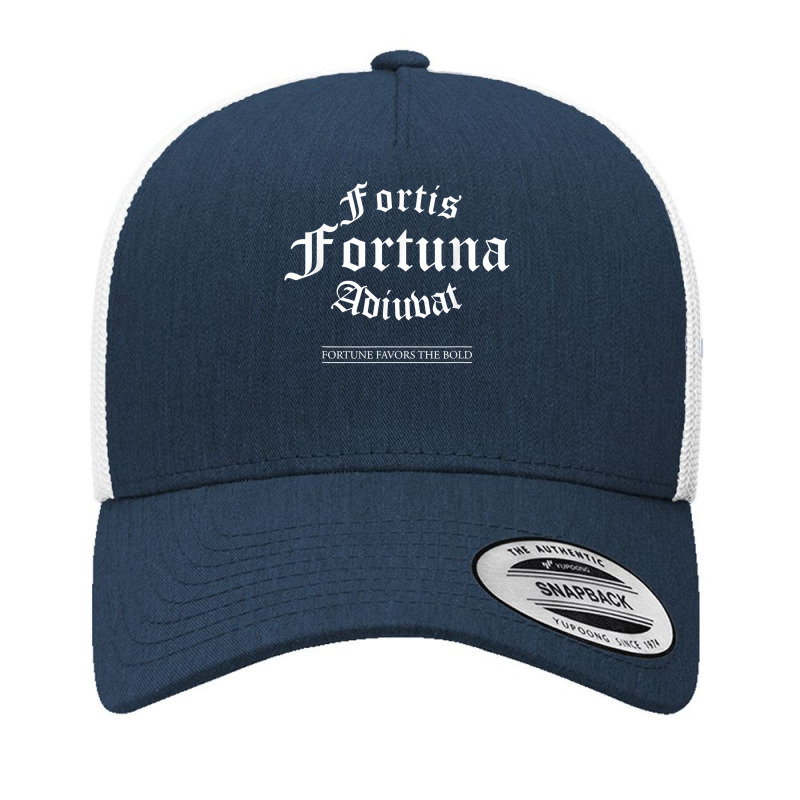 Fortis Fortuna Adiuvat Latin Quote T Shirt Yupoong Trucker Cap by aryanahjerich | Artistshot