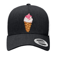 Bubble Waffle Ice Cream T  Shirt Egg Bubble Waffle Vanilla Ice Cream W Yupoong Trucker Cap | Artistshot