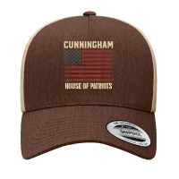 Cunningham Last Name Surname American Flag Family T Shirt Yupoong Trucker Cap | Artistshot