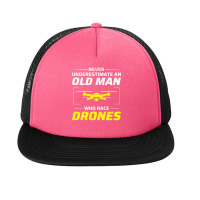 Fpv Drone Racing Quadcopters Rc Pilot Aerial Sports Foam Snapback Hat | Artistshot