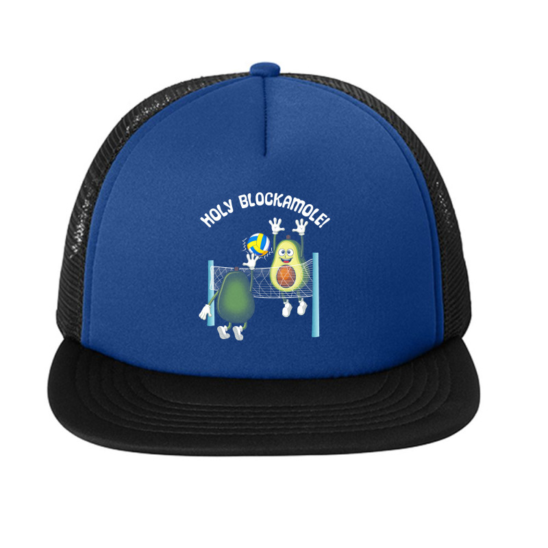 Holy Blockamole! Guacamole Player Blocker Volleyball T Shirt Foam Snapback hat by HUUY | Artistshot