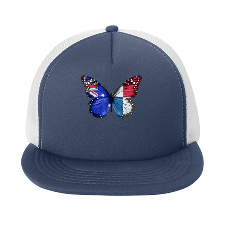 Australian Panamanian Flag Butterfly T Shirt Foam Snapback hat by vazwttopperve | Artistshot