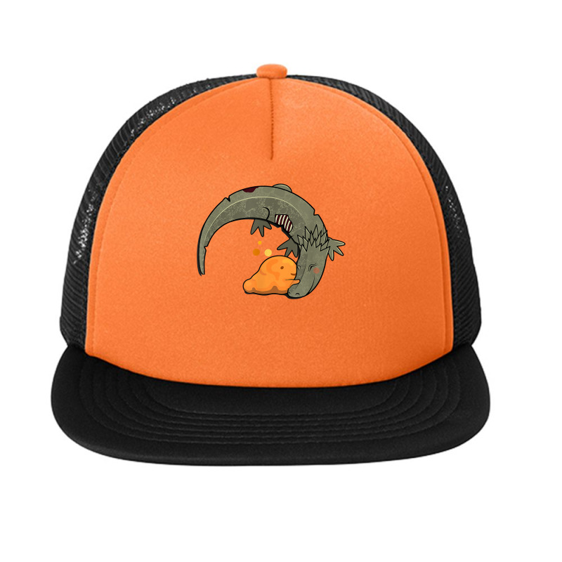 Scp 999 + Scp 682 Tickle Monster + Hard To Destroy Reptile T Shirt Foam Snapback hat by erinlorrai | Artistshot