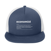 Distressed Economist Definition Funny Economics Foam Snapback Hat | Artistshot