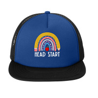 Rainbow Pencil Head Start Funny Teacher Life Back To School T Shirt Foam Snapback Hat | Artistshot