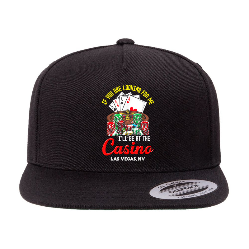 Las Vegas Nevada Casino Poker Roulette Chips Gambler T Shirt 5 panel snapback cap by kylanaalamos | Artistshot