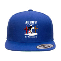 Christian Christmas Nativity Jesus Is The Reason For The Season 458 Bi 5 Panel Snapback Cap | Artistshot