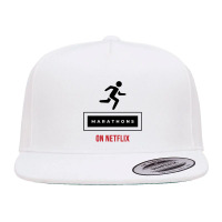 Marathons On Movies 5 Panel Snapback Cap | Artistshot