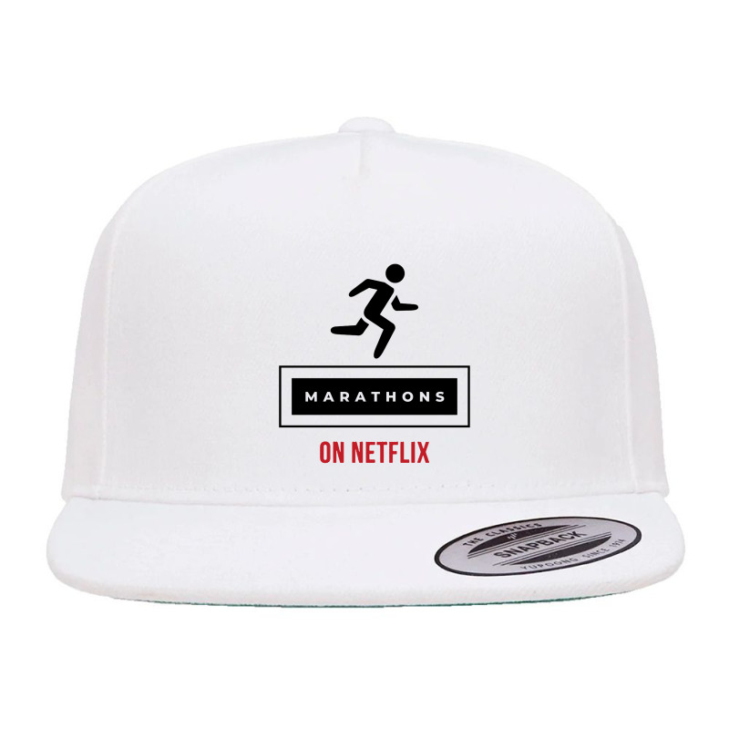 Marathons On Movies 5 Panel Snapback Cap | Artistshot