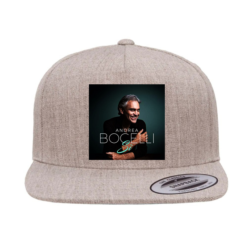 Andrea Bocelli -  Italian Operatic Tenor And Multi-instrumentalist 5 panel snapback cap by whisker | Artistshot