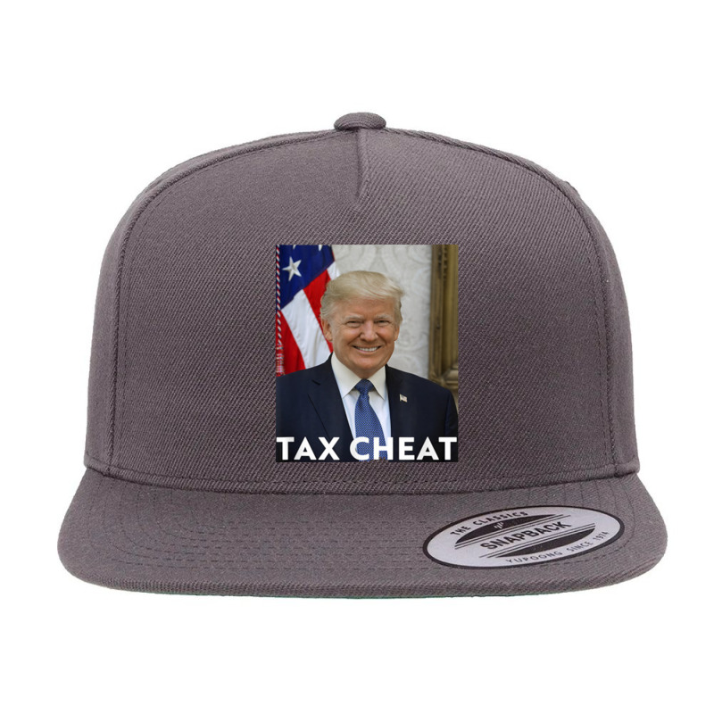 Tax Cheat Trump 5 Panel Snapback Cap | Artistshot