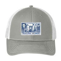 Vintage Falkland Islands Postage Stamp Design Pa Trucker Cap | Artistshot