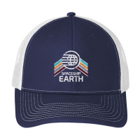 Vintage Spaceship Earth With Distressed Pa Trucker Cap | Artistshot