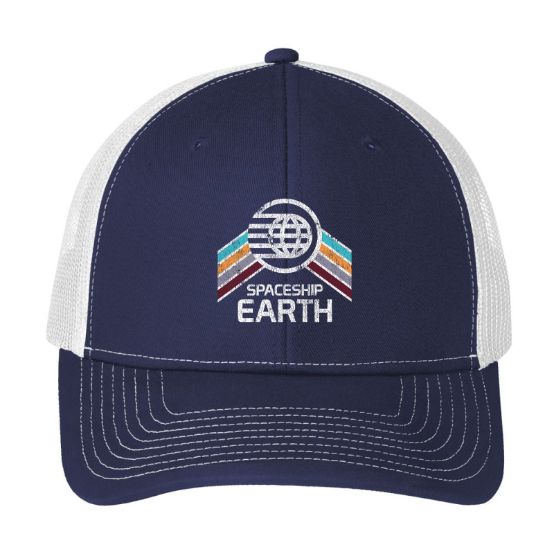 Vintage Spaceship Earth With Distressed Pa Trucker Cap by bapau | Artistshot