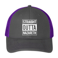 Straight Outta Nazareth Jesus Funny Christian T  Gift Pa Trucker Cap | Artistshot