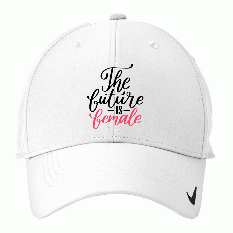 Future Is Female Hand Lettering Style Nike Dri-FIT Cap by Bertaria | Artistshot