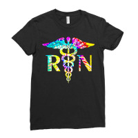 Nurse T  Shirt Lovely R N Registered Nurse Tie Dye 2 Ladies Fitted T-shirt | Artistshot