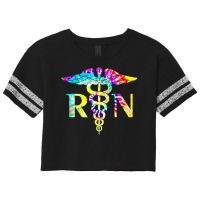 Nurse T  Shirt Lovely R N Registered Nurse Tie Dye 2 Scorecard Crop Tee | Artistshot