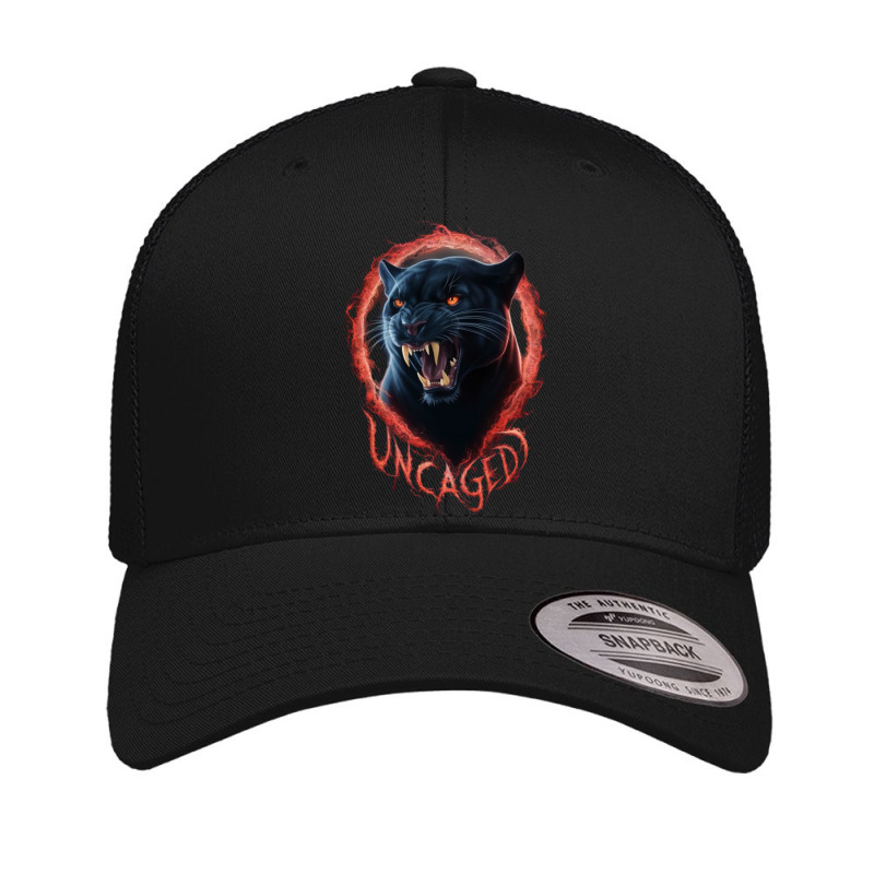 Panther Black Retro Trucker Cap by Charity Aduset | Artistshot