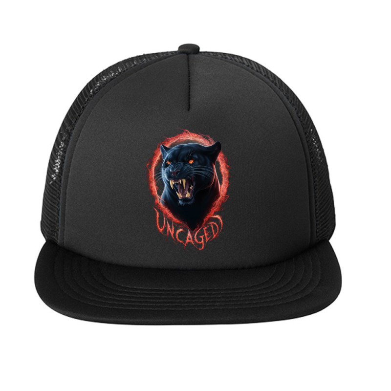 Panther Black Foam Snapback hat by Charity Aduset | Artistshot