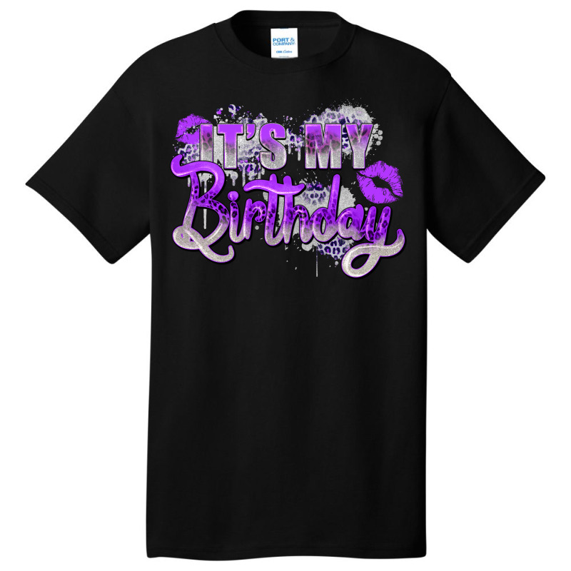 Purple Its My Birthday Basic T-shirt | Artistshot