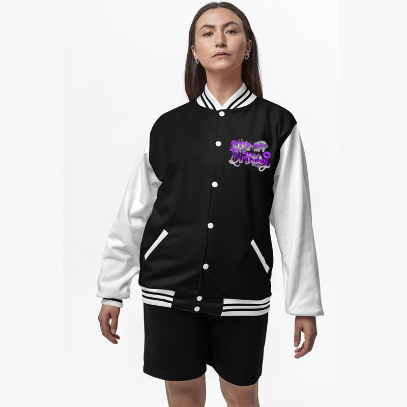 Purple Its My Birthday Bomber Jacket | Artistshot