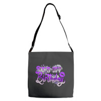 Purple Its My Birthday Adjustable Strap Totes | Artistshot