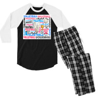 Volleyball Men's 3/4 Sleeve Pajama Set | Artistshot