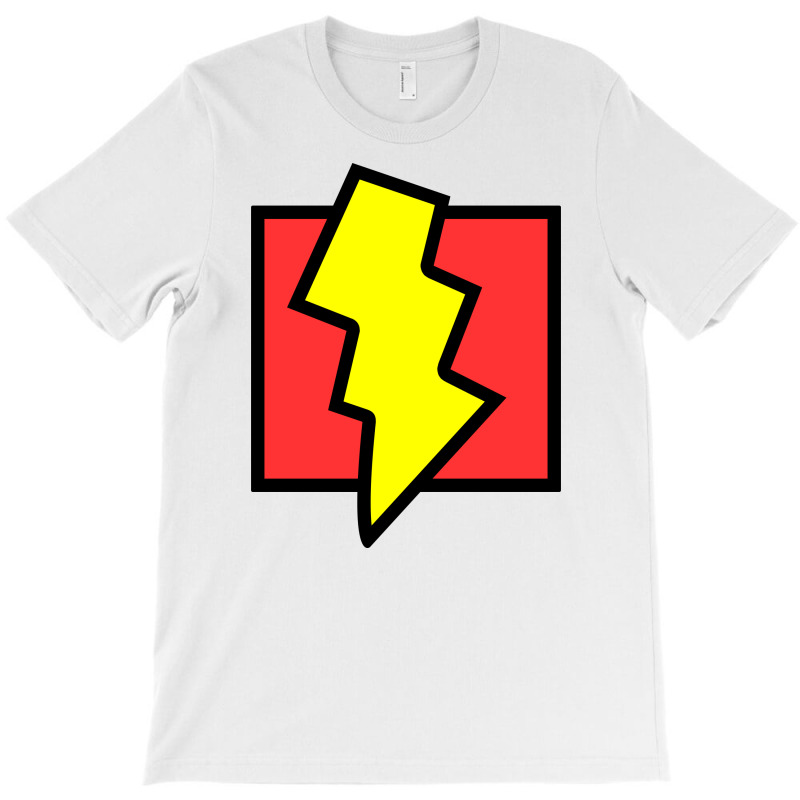 Custom Red And Yellow Lightning Bolt Tshirt By Mdk Art Artistshot