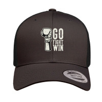 Go Fight Win With Boxing Hand Gloves Retro Trucker Cap | Artistshot