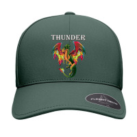 Imagine You Are A Thunder Dragon Breathing Fire With Wings Retro Vinta Seamless Cap | Artistshot