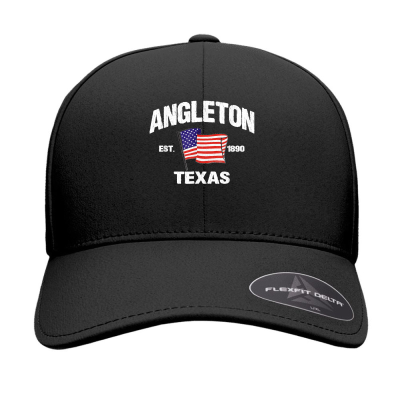 Angleton Texas Tx Usa Stars & Stripes Vintage Style Seamless Cap by WirtzRichard | Artistshot