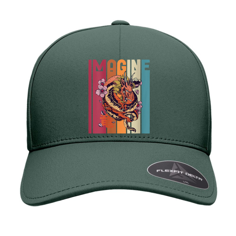 Womens Imagine Great Dragon Vintage Cool Art Great Art Character Seamless Cap by HailieDesign | Artistshot