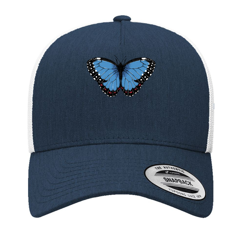 Bluemorphopar T  Shirt Blue Morpho Butterfly T  Shirt Yupoong Trucker Cap by unwieldystatement | Artistshot