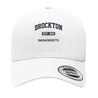 Brockton Massachusetts Ma Vintage State Athletic Style T Shirt Yupoong Trucker Cap | Artistshot