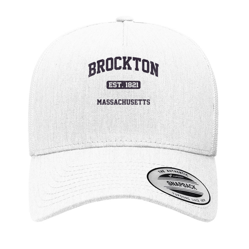 Brockton Massachusetts Ma Vintage State Athletic Style T Shirt Yupoong Trucker Cap by komulavcasante6 | Artistshot