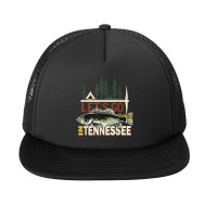 Fishing Camping Fishing In Tennessee Nature Tennessee Fishing Foam Snapback Hat | Artistshot