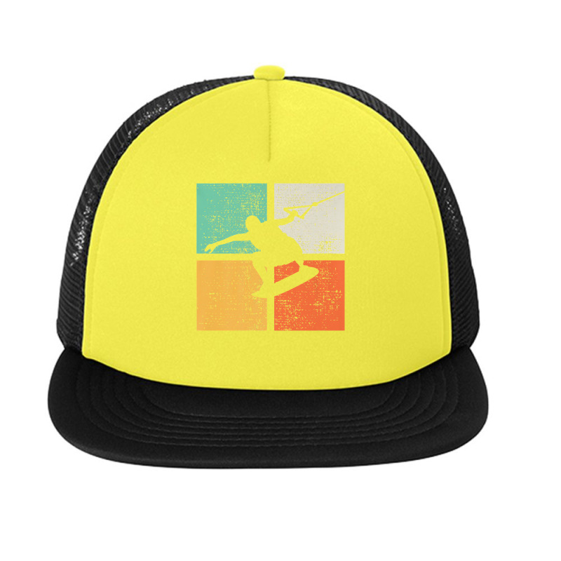 Wakeboarding Wakeboard Wakeboarder Gift Premium T Shirt Foam Snapback Hat | Artistshot