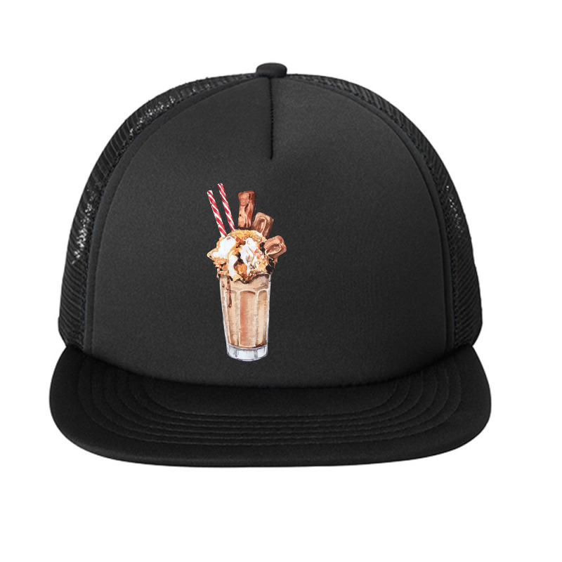 Chocolate Peanut Butter Milkshake T  Shirt Peanut Butter Milkshake Wit Foam Snapback hat by salesmanhuh | Artistshot