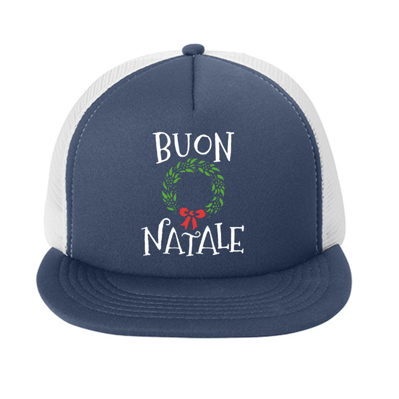 Buon Natale Christmas T Shirt Italy Italian Merry Xmas Foam Snapback hat by johnoconnorart | Artistshot