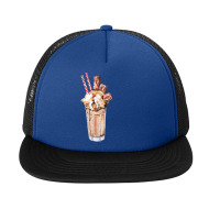 Chocolate Peanut Butter Milkshake T  Shirt Peanut Butter Milkshake Wit Foam Snapback Hat | Artistshot