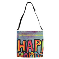 Happy Day Adjustable Strap Totes | Artistshot