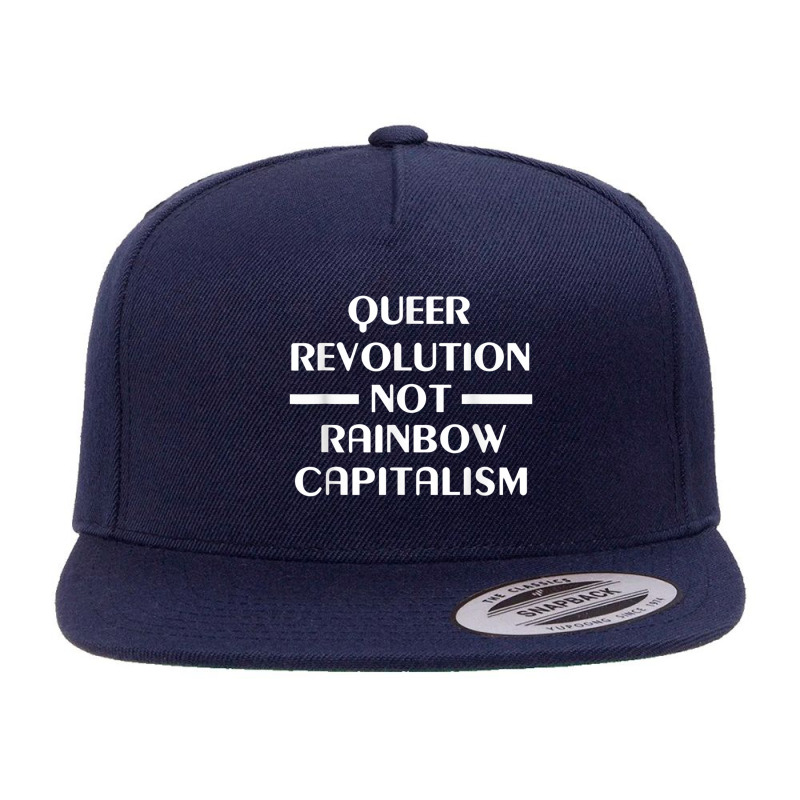 Lgbt Revolution Not Rainbow Capitalism 5 panel snapback cap by hadiwarnokudus | Artistshot