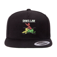 Ohms Law Funny Shirt.electrical Electronics Engineer Funny T T Shirt 5 Panel Snapback Cap | Artistshot