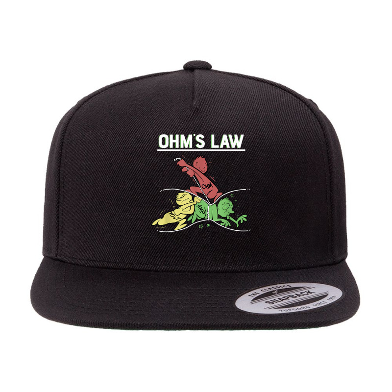 Ohms Law Funny Shirt.electrical Electronics Engineer Funny T T Shirt 5 panel snapback cap by waltervanderwilt1 | Artistshot