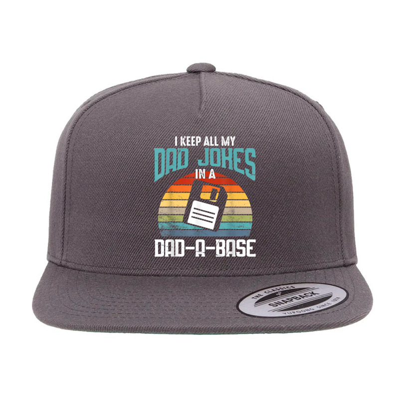 Funny Dad Jokes Database Pun Best Dad Humor Fathers Day T Shirt 5 panel snapback cap by copedoire | Artistshot